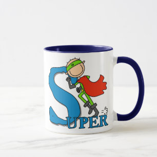 SuperStrichmännchen-Held Tasse