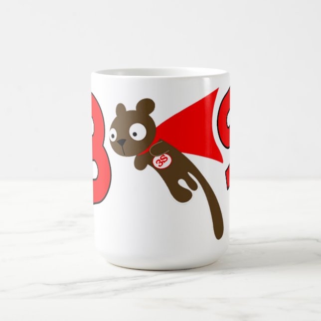SuperTasse des eichhörnchen-3S Kaffeetasse (Mittel)