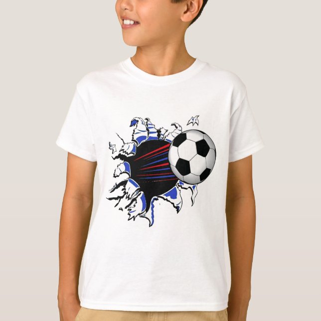 SUPERtritt-FUSSBALL T-Shirt (Vorderseite)