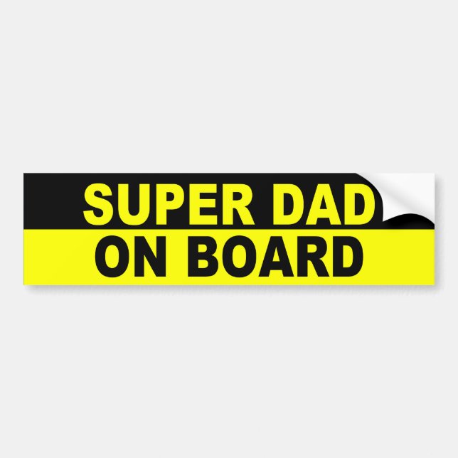 SUPERVater AN BORD Autoaufkleber (Vorne)