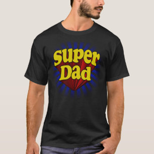 SuperVater, Superhero rot/Gelb/Blau T-Shirt