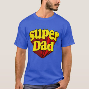 SuperVater, Superhero rot/Gelb/der blaue Vatertag T-Shirt