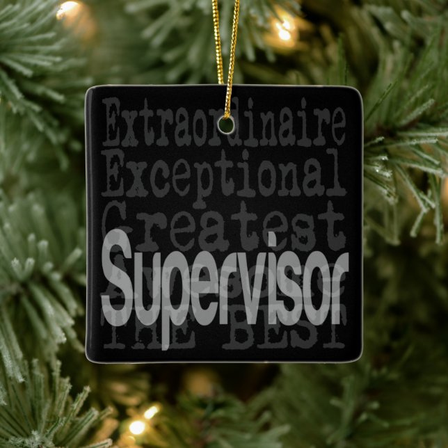 Supervisor Extraordinator Keramikornament (Baum)