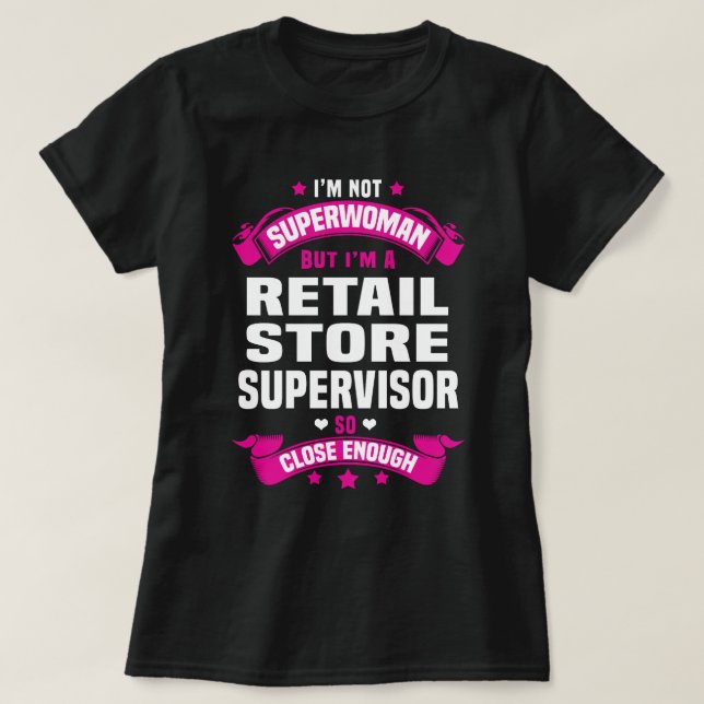 Supervisor für den Einzelhandel T-Shirt (Design vorne)