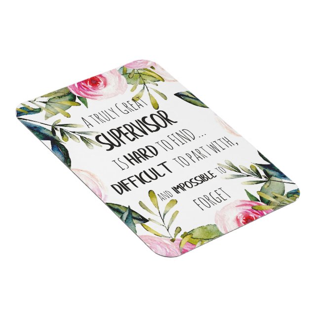 Supervisor-Wertschätzung Vielen Dank Zitat Boss Magnet (Rechte Seite)