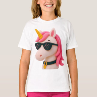 superweiches Einhorn-Plüschstyle T-Shirt