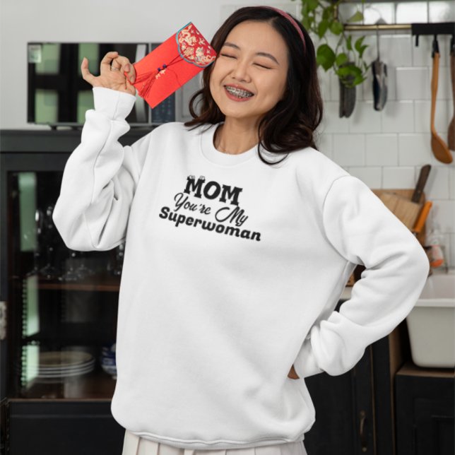 Superwoman Mama Geschenke Sweatshirt (Von Creator hochgeladen)