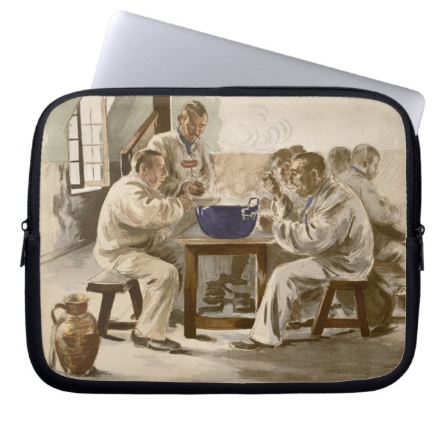 Suppe an den Kasernen, von 'L'Estampe Moder essen Laptopschutzhülle (Vorderseite)