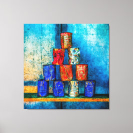 Suppe Dosen nach dem Mittagessen Pop Art Parodie Leinwanddruck