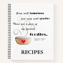 "Suppe - mein Lieblingsessen" Rezept-Notizbuch