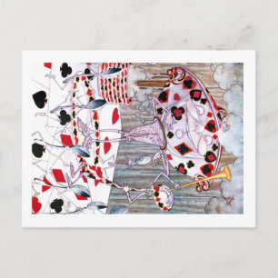 Suppe, Schöne Suppe aus der Alice im Wunderland Postkarte