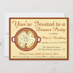 Suppe Suppe Abendessen Party Abendessen Abendessen Einladung