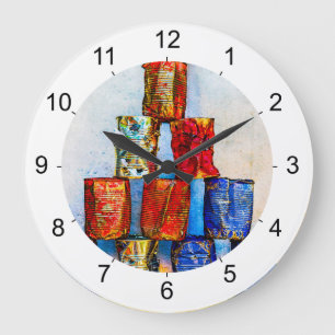 Suppenkanäle - nach dem Mittagessen Große Wanduhr