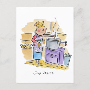 Suppensaison Postkarte