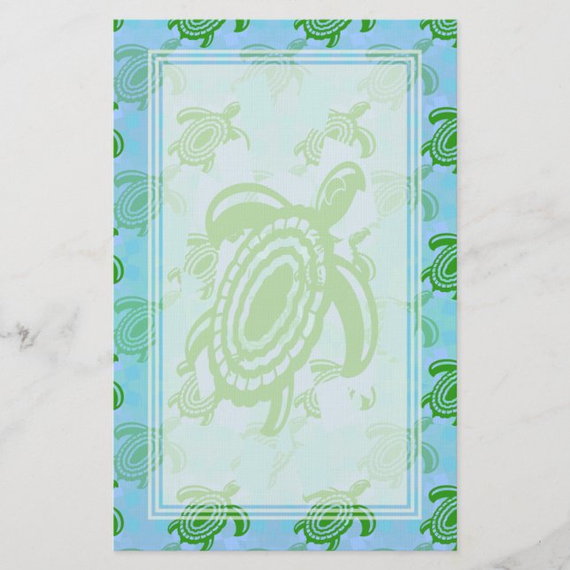 Suppenschildkröte-leeres Briefpapier (Vorderseite)