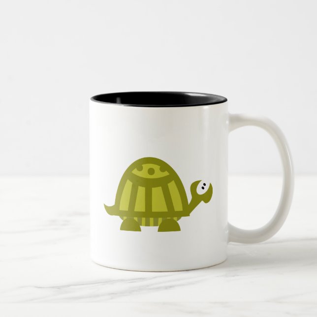Suppenschildkröte Zweifarbige Tasse (Rechts)