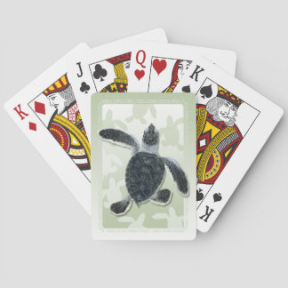 Suppenschildkrötehatchlings-Spielkarten Spielkarten