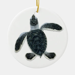 Suppenschildkrötehatchlings-Verzierungen Keramikornament