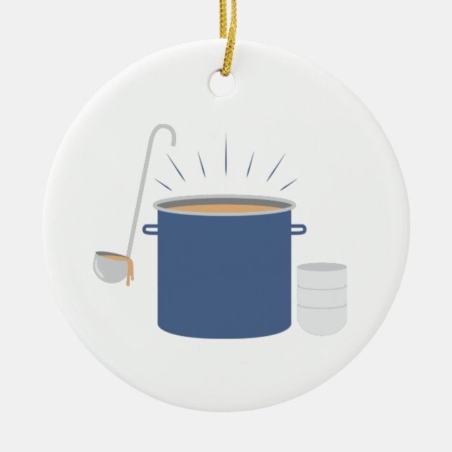 Suppentopf Keramik Ornament (Vorne)