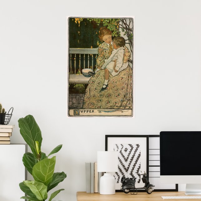 Supper von Jessie Willcox Smith Poster (Heimbüro)