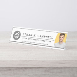 Supply Chain Manager| Symbol + Logo+ Foto Schreibtischnamensplakette