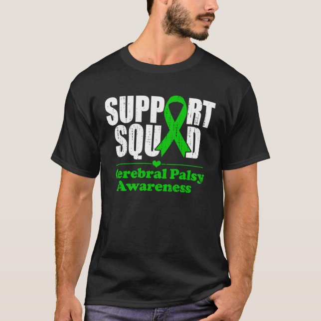 Support Cerebral Palsy Cp Awareness Month Green Ri T-Shirt (Vorderseite)