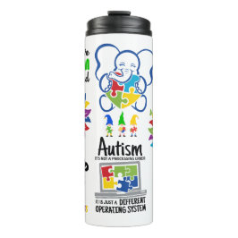 Support-Collage für Autismus Thermosbecher