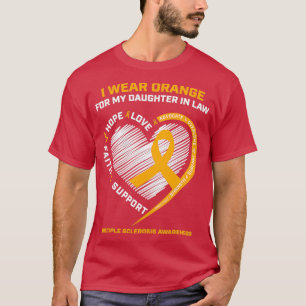Support Daughter In Law Gift Multiple Sclerosis Aw T-Shirt
