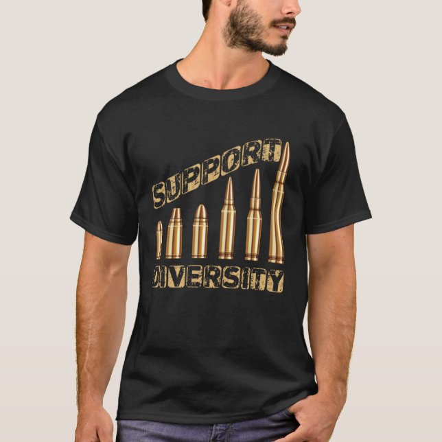 Support Diversity-Set von Kugeln Pro Zweite Änderu T-Shirt (Vorderseite)