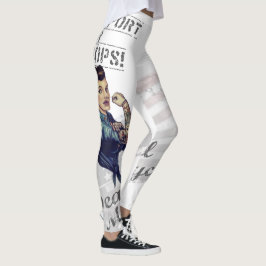 Support für unsere Truppen Rosie the Riveter Leggi Leggings
