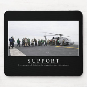Support: Inspiration Zitat Mousepad
