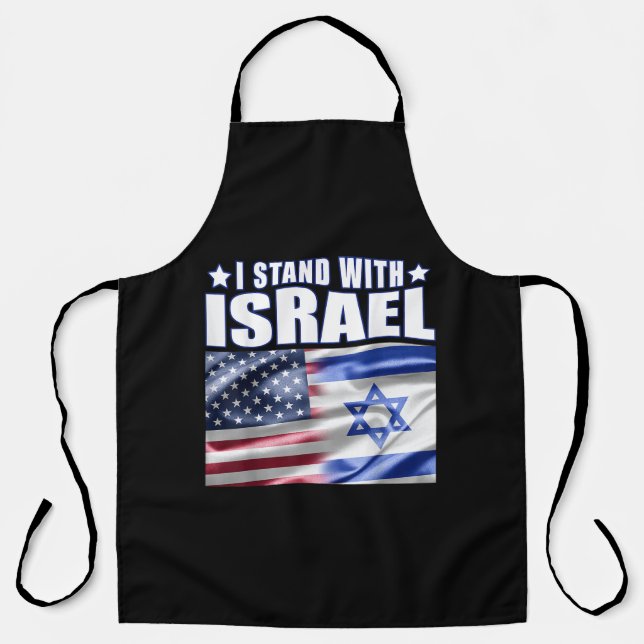 Support Israel I Stand with Israel  Schürze (Vorderseite)