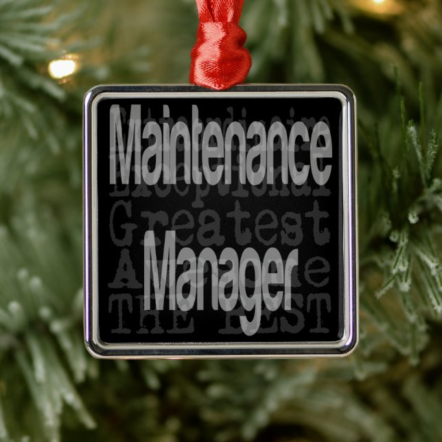 Support Manager Ornament Aus Metall (Baum)