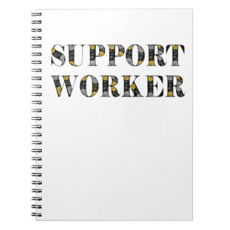 Support-Mitarbeiter-Notebook Notizblock