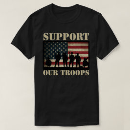 Support Our Troops USA Flag T-Shirt