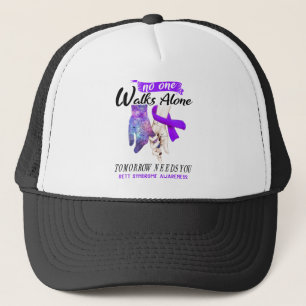 Support Rett Syndrome Awareness Ribbon Gifts Truckerkappe