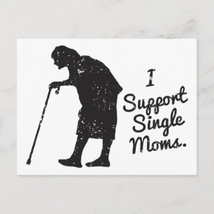 Support-Single-Mamas Postkarte