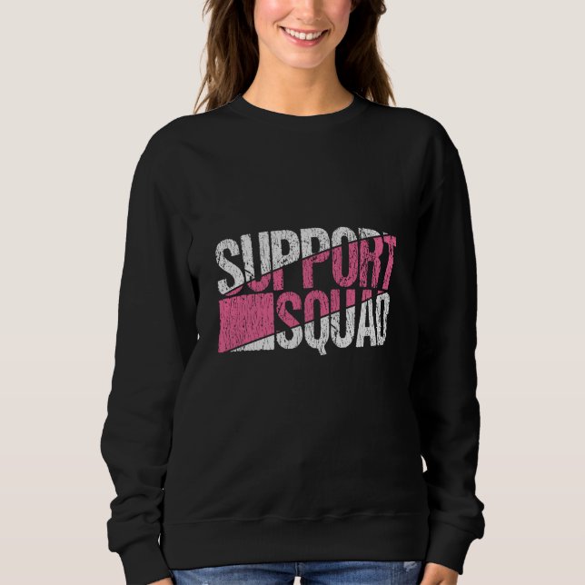 Support Squad Breast Cancer Awareness Family Sweatshirt (Vorderseite)
