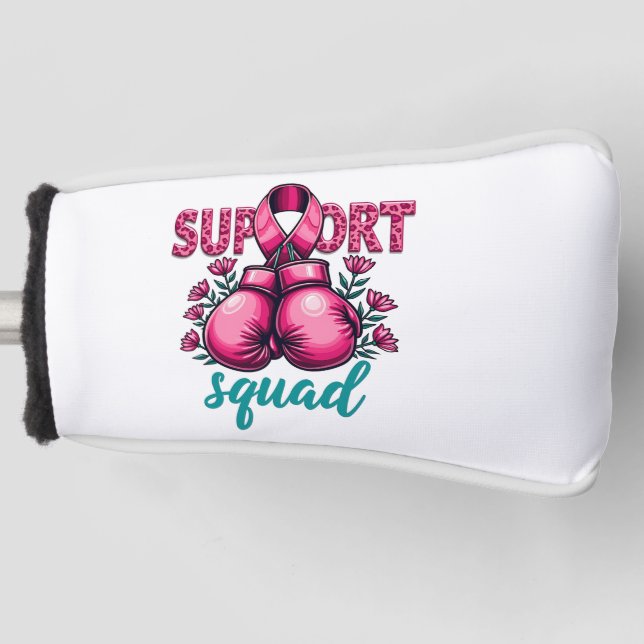 Support Squad Brustkrebs-Sensibilisierungskiste Golf Headcover (Vorderseite)