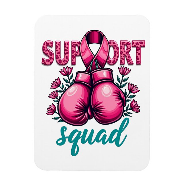 Support Squad Brustkrebs-Sensibilisierungskiste Magnet (Vertikal)