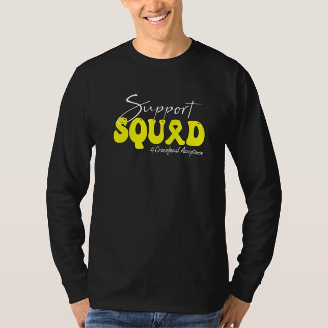Support Squad Craniofacial Acceptance Awareness Ye T-Shirt (Vorderseite)