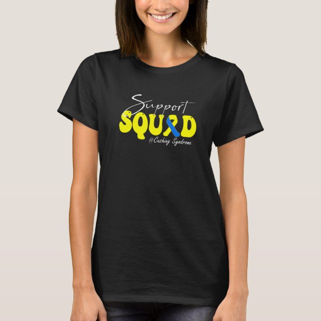 Support Squad Cushing Syndrome Awareness Yellow &  T-Shirt (Vorderseite)