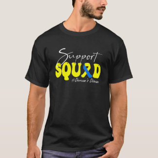 Support Squad Dercumu2019s Disease Awareness Yello T-Shirt