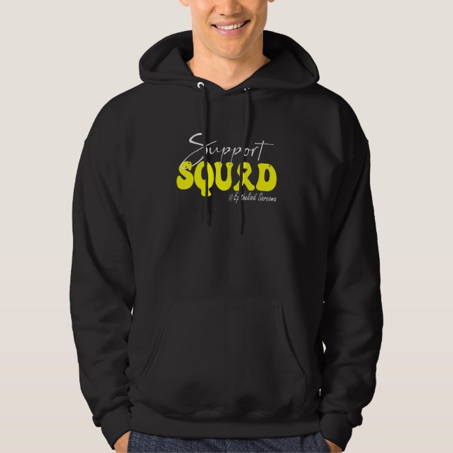 Support Squad Epithelioid Sarcoma Awareness Yellow Hoodie (Vorderseite)