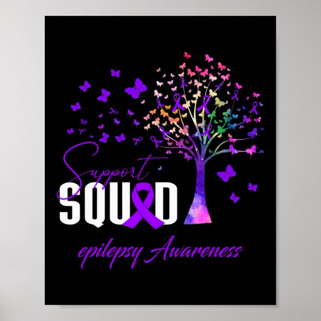 Support Squad For Epilepsy Awareness  Poster (Vorne)