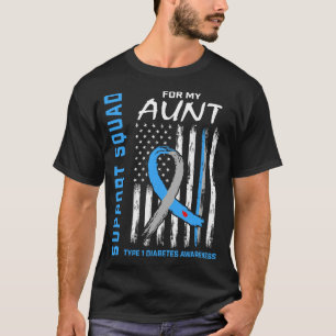 Support Squad für meine Tante Typ 1 Diabetes-Auftr T-Shirt