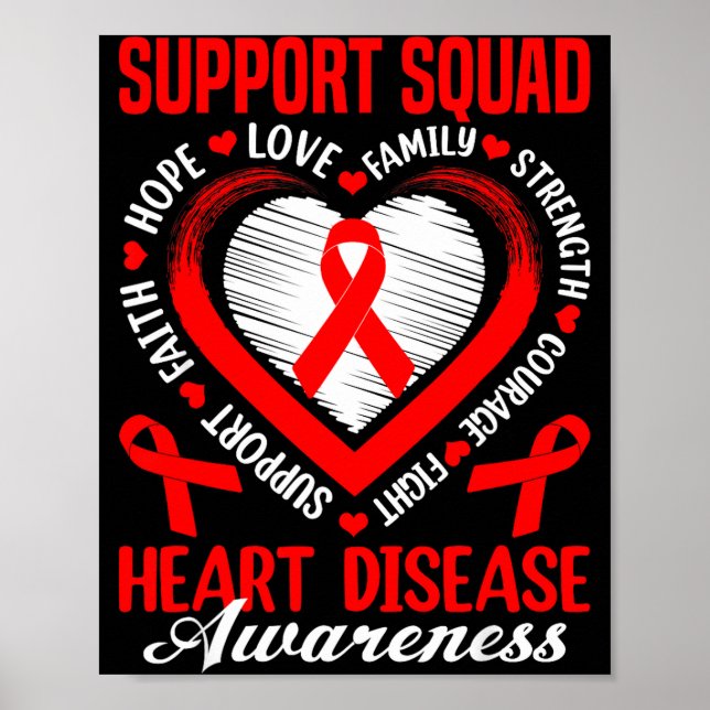 Support Squad Heart Disease Awareness Supporter Re Poster (Vorne)