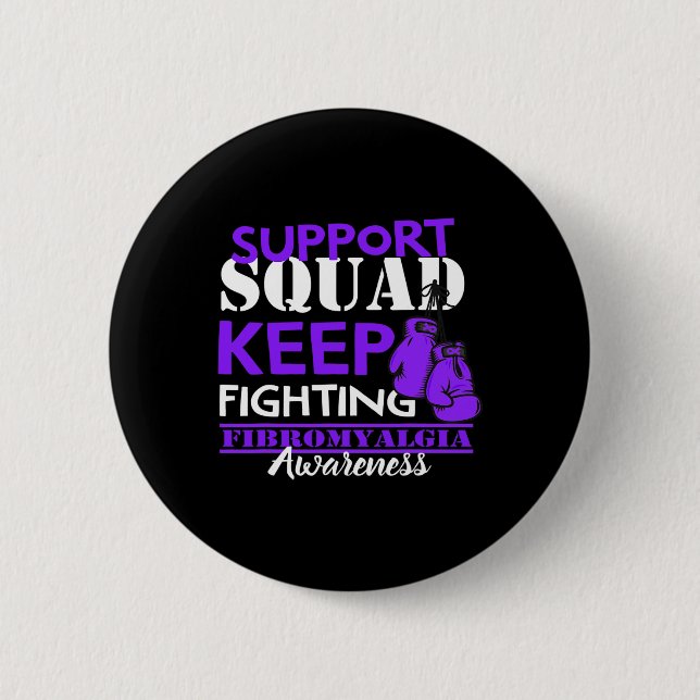 Support Squad I Chronic Pain Response Fibromyalgie Button (Vorderseite)