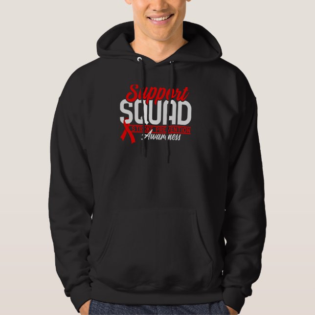 Support Squad I Open Heart Operation Disease Strok Hoodie (Vorderseite)