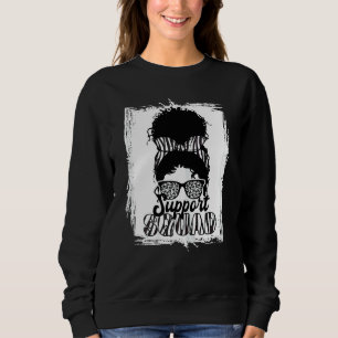 Support Squad I Zebra Ribbon I Ehlers Danlos Syndr Sweatshirt